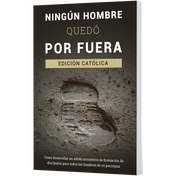 Book cover titled No Man Left Behind with a footprint on a sandy surface, featuring text in white and gold on a dark background.