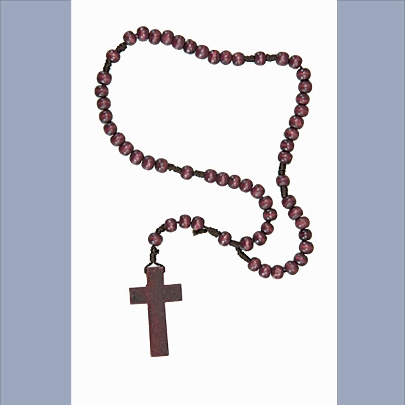 Wood And Cord Rosary image number 0