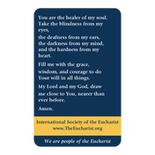 Product image for Spiritual Communion Prayer Cards (Pack of 20) image number 1