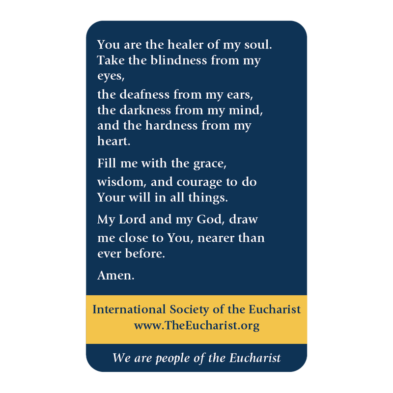 Product image for Spiritual Communion Prayer Cards (Pack of 20) image number 1