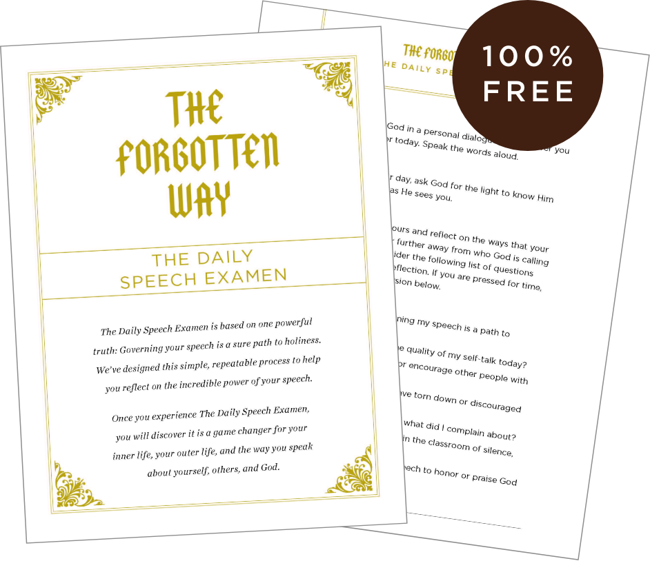 The Forgotten Way Speech Examen Downloadable