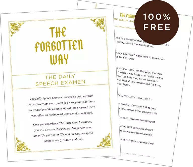 The Forgotten Way Speech Examen Downloadable